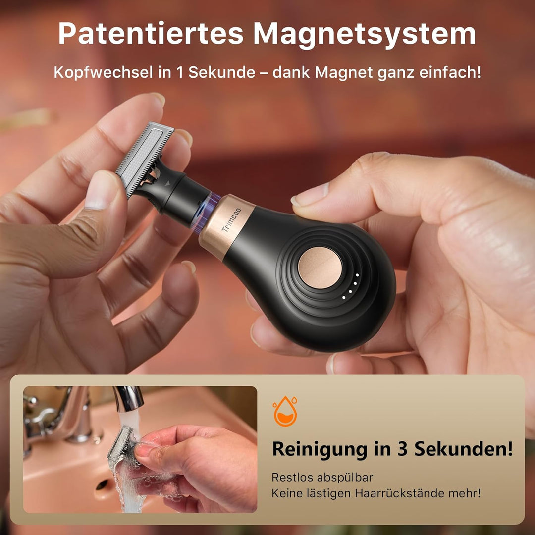 Damen Reise Elektrischer Trimmer Intim Schamhaarentfernung Elektrischer Body Groomer Kleiner Tragbar