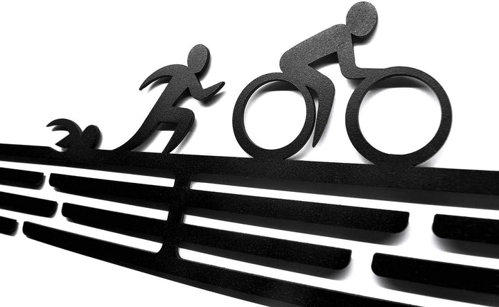 Medalmania Medaillenhalter – Triathlon Triathlon Stahl Medaillenhalter – Medaillenhalter für 30+ Med