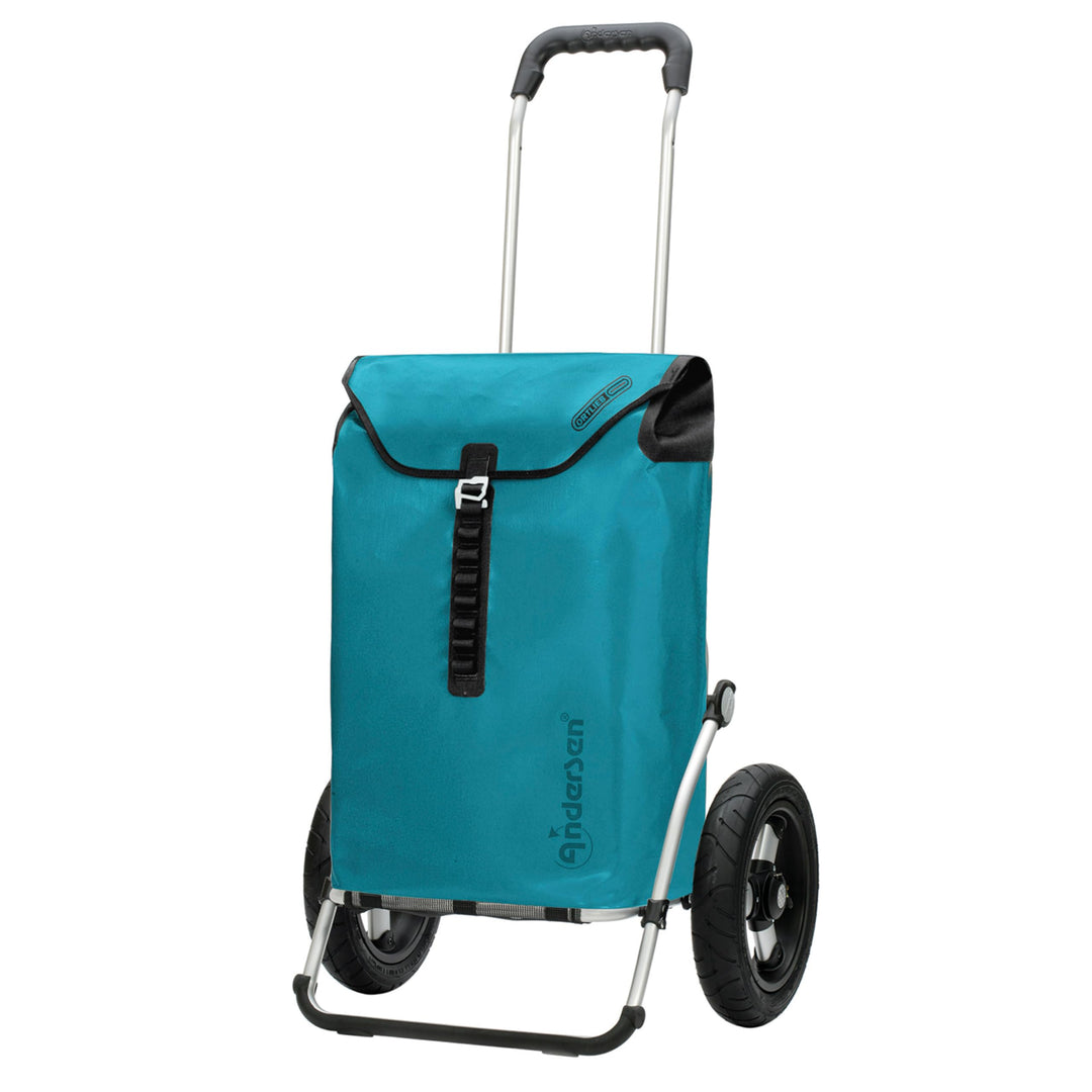 Andersen Shopper Royal Alu klappbar mit Luftreifen Ø 29 cm und 49 Liter Tasche Ortlieb Petrol
