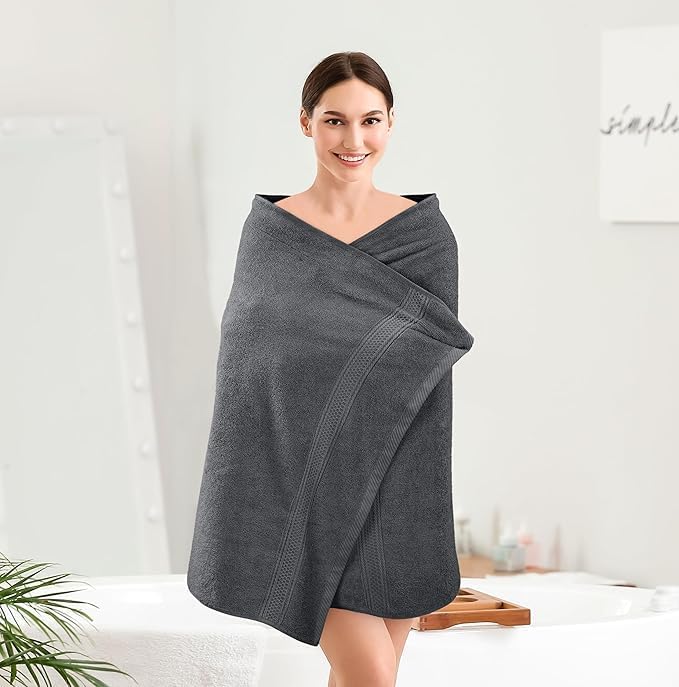Utopia Towels - 2er-Pack Badetücher Set Premium 100% ringgesponnene Baumwolle 69 x 137 cm Handtücher