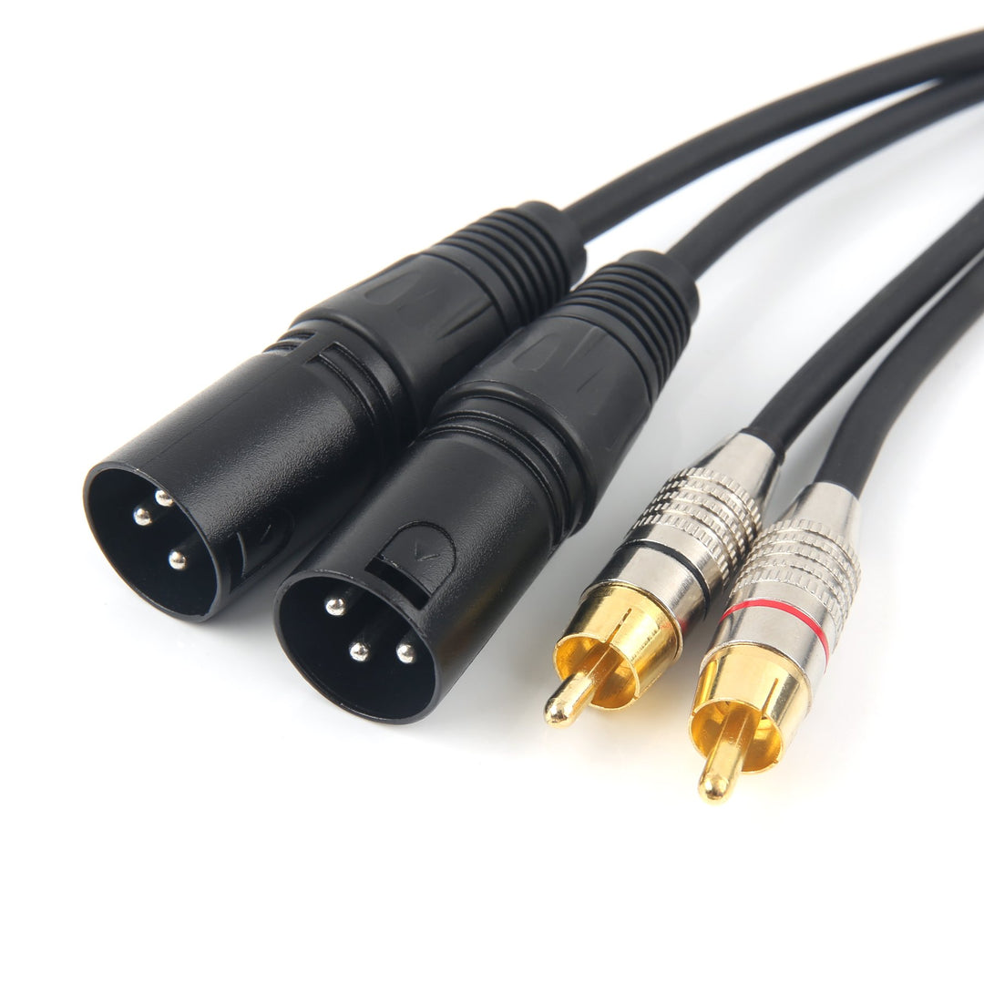 SiYear Unsymmetrisches 2 XLR 3-polig o Dual RCA männlich Phono Stecker HIFI Audio Kabel Kabel Dual X