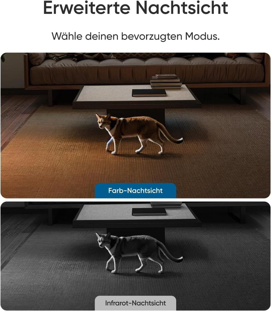 eufy Innenkamera E30, Neue Generation, 4K UHD-Überwachungskamera innen, Haustier-/Babykamera mit Pho