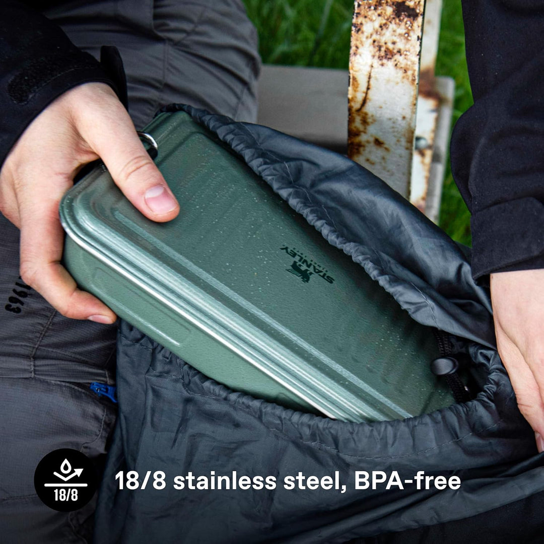 Stanley Useful Classic Box 1.2L - Spülmaschinenfest - Lunchbox aus Edelstahl - Stapelbare Sandwich-B