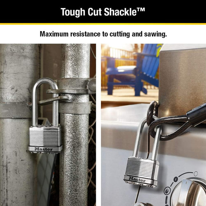 Master Lock M5XTLJ Magnum Vorhängeschloss mit Schlüssel, 2 Stück, gleichschlieÃŸend 2 Pack, Keyed-Al