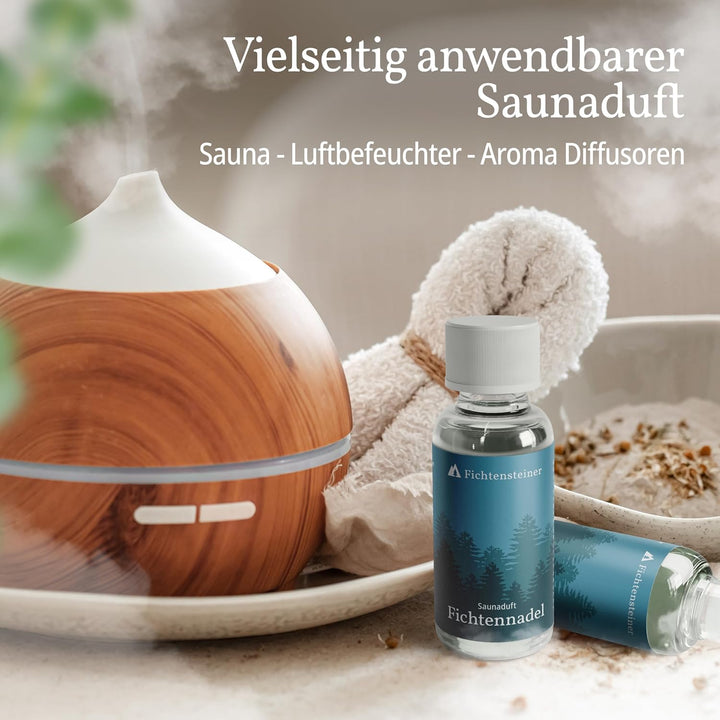 Saunaaufguss Fichtennadel, 100ml, Sauna Aufgussmittel, sehr ergiebig, für bis zu 100 Aufgüsse, Sauna