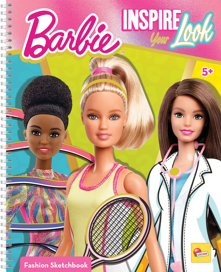 Lisciani - BARBIE - Skizzenbuch Inspiriert Deinen Look - BARBIE Modelle zum Anziehen - Kreatives Spi