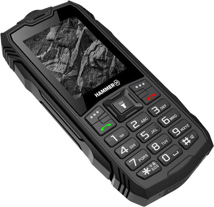 HAMMER H Rock Handy ohne Vertrag, 2.4 Zoll Farbdisplay, Robust, Mega Batterie 1800 mAh, (IP68), Stos