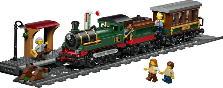 LEGO City Klassischer Dampfzug Spielzeug - STEM Modellbausatz - Set mit Bahnhof, Schienen, Führersta
