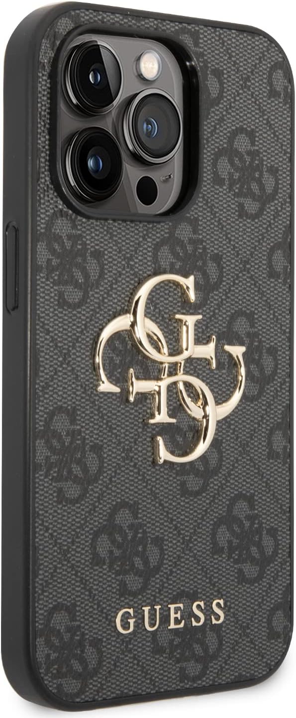 Guess GUHCP14X4GMGGR hülle für iPhone 14 Pro Max 6,7" grau/Grey hardcase 4G Big Metal Logo