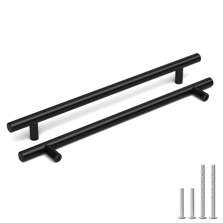 10 X Goldenwarm Küchengriffe 160mm Schwarz – Schrankgriffe Möbelgriffe Türgriff Schubladengriffe Ede
