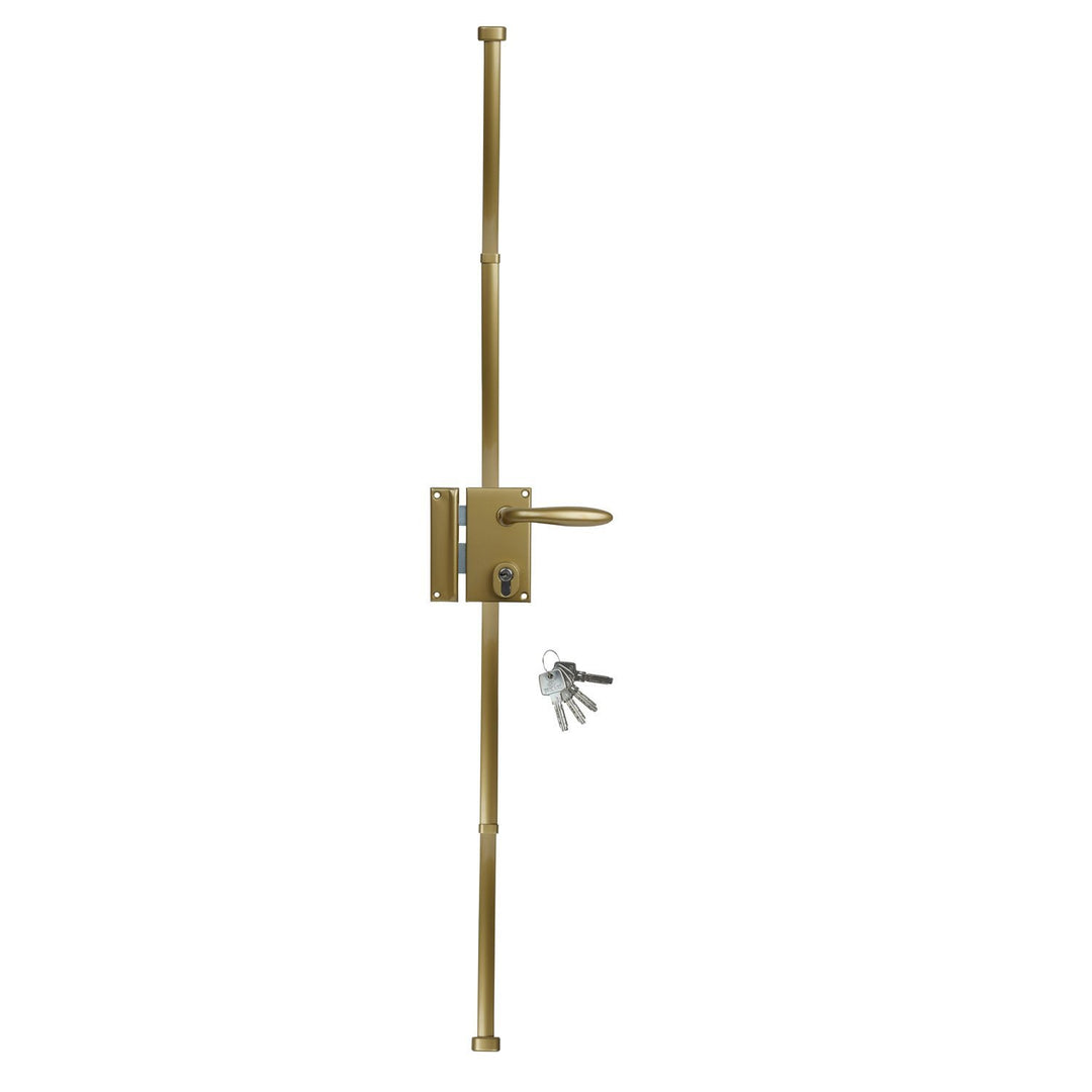 BRICARD 74154 Schloss Vertikale Multi-Touch 3 Punkte, gold