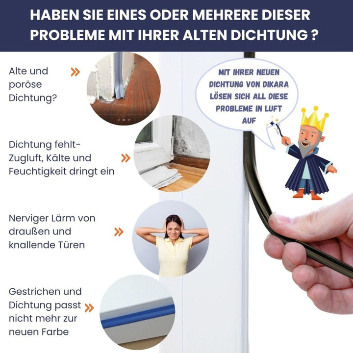 Fensterdichtung Weiss 25m - 5mm Nutbreite / 12mm Falz aus TPE hochwertige Gummidichtung Holzfensterd