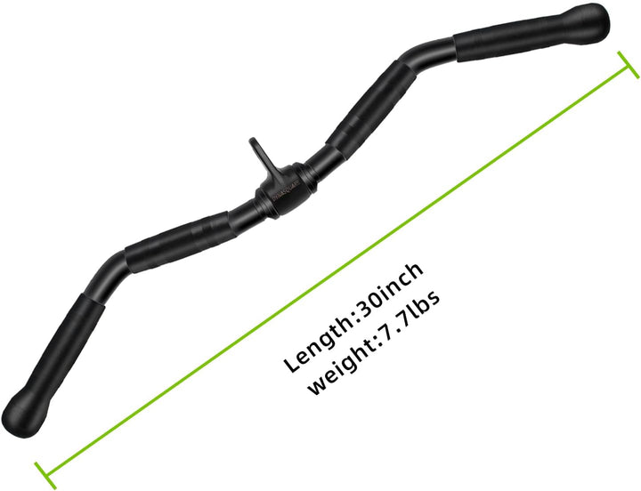 Lat-Pulldown-Aufsätze Combo, Kabelmaschinenzubehör mit Curl-Pulldown-Stange, passend für die meisten
