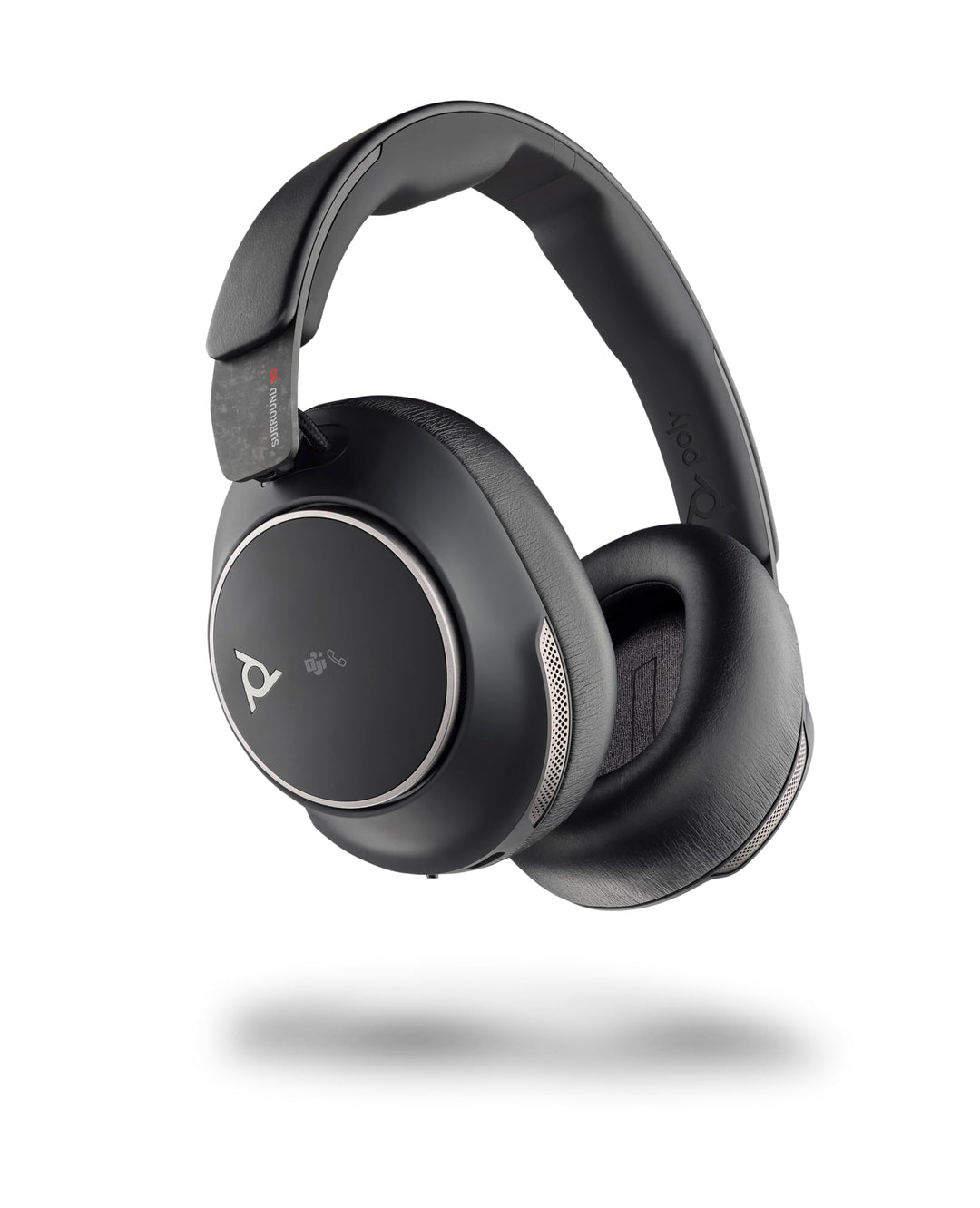 Poly Voyager Surround 80 UC-Bluetooth-Headset (Plantronics) Noise Cancelling-Mikrofone für klare Ges
