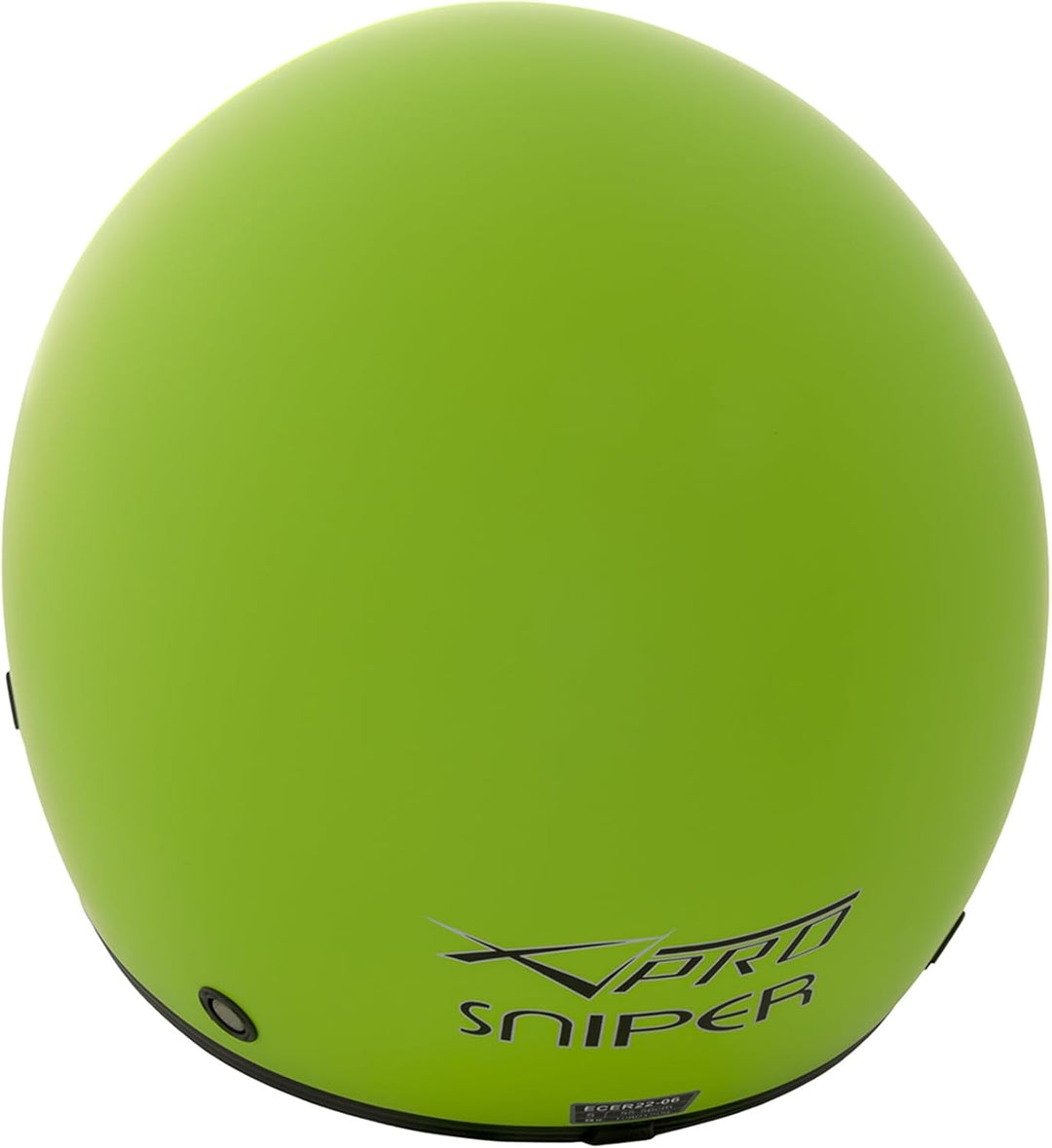 Motorradhelm Motorrad Roller Jet Helm Innensonnenblende Viser SonicMoto 55-56 cm ( S) Matt Grün, 55-