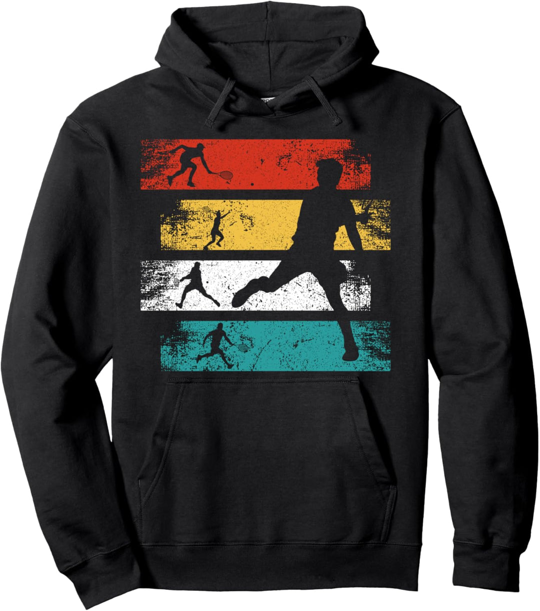 Vintage Tennisspieler T-Shirt Retro Tennis Spieler Sport Pullover Hoodie
