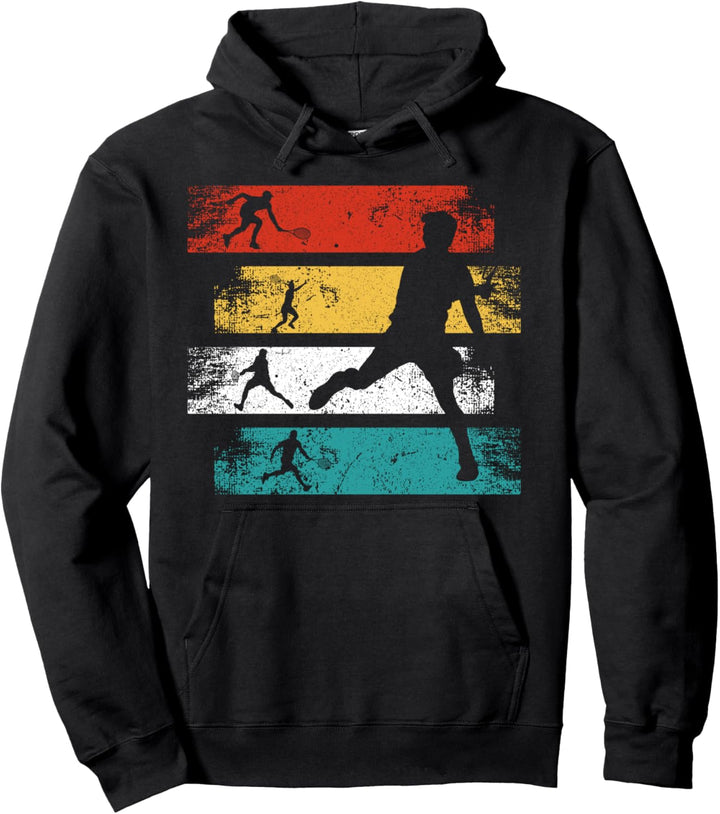 Vintage Tennisspieler T-Shirt Retro Tennis Spieler Sport Pullover Hoodie