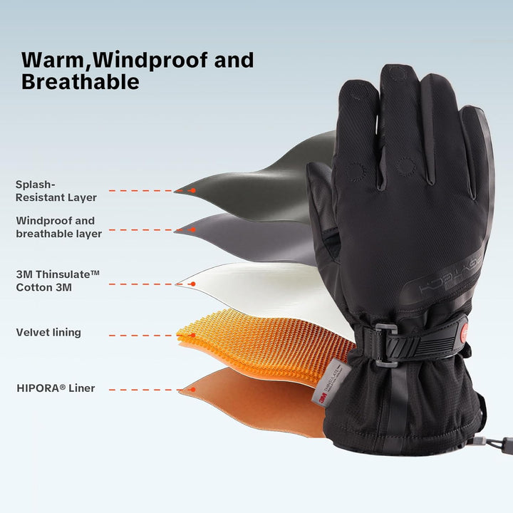 PGYTECH Fotografie-Handschuhe für professionelle Fotografen im Freien im Winter, beheizt und unbehei