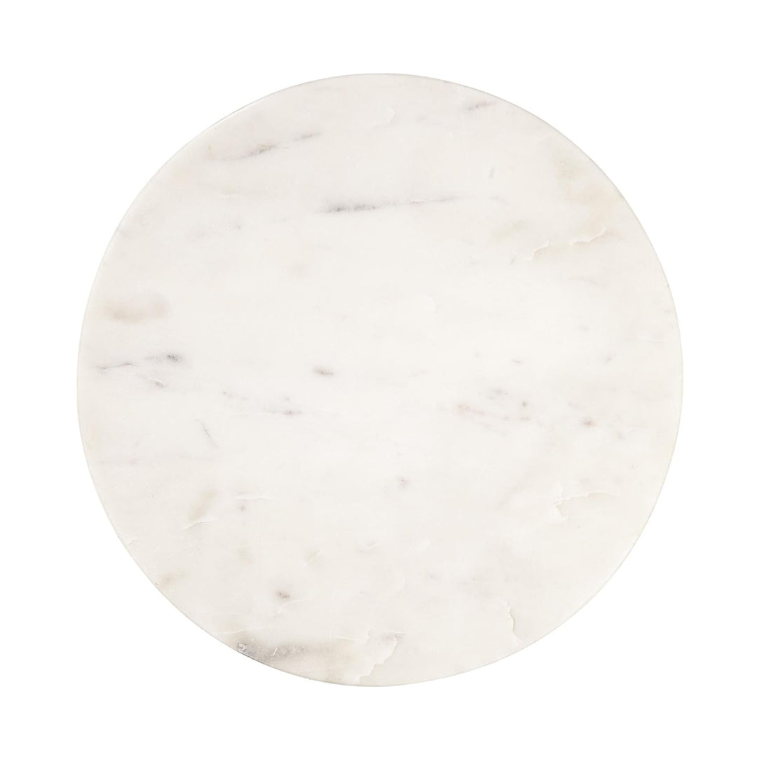 BUTLERS Marmorplatte rund 30cm -MARBLE- moderne Tischdeko & Unterteller | ideal als Servierbrett, Ke