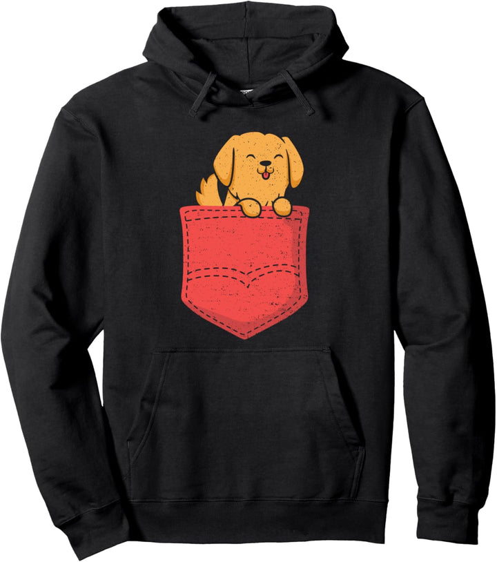 Golden Retriever: Golden Retriever Pocket - Hunde Sprüche Pullover Hoodie