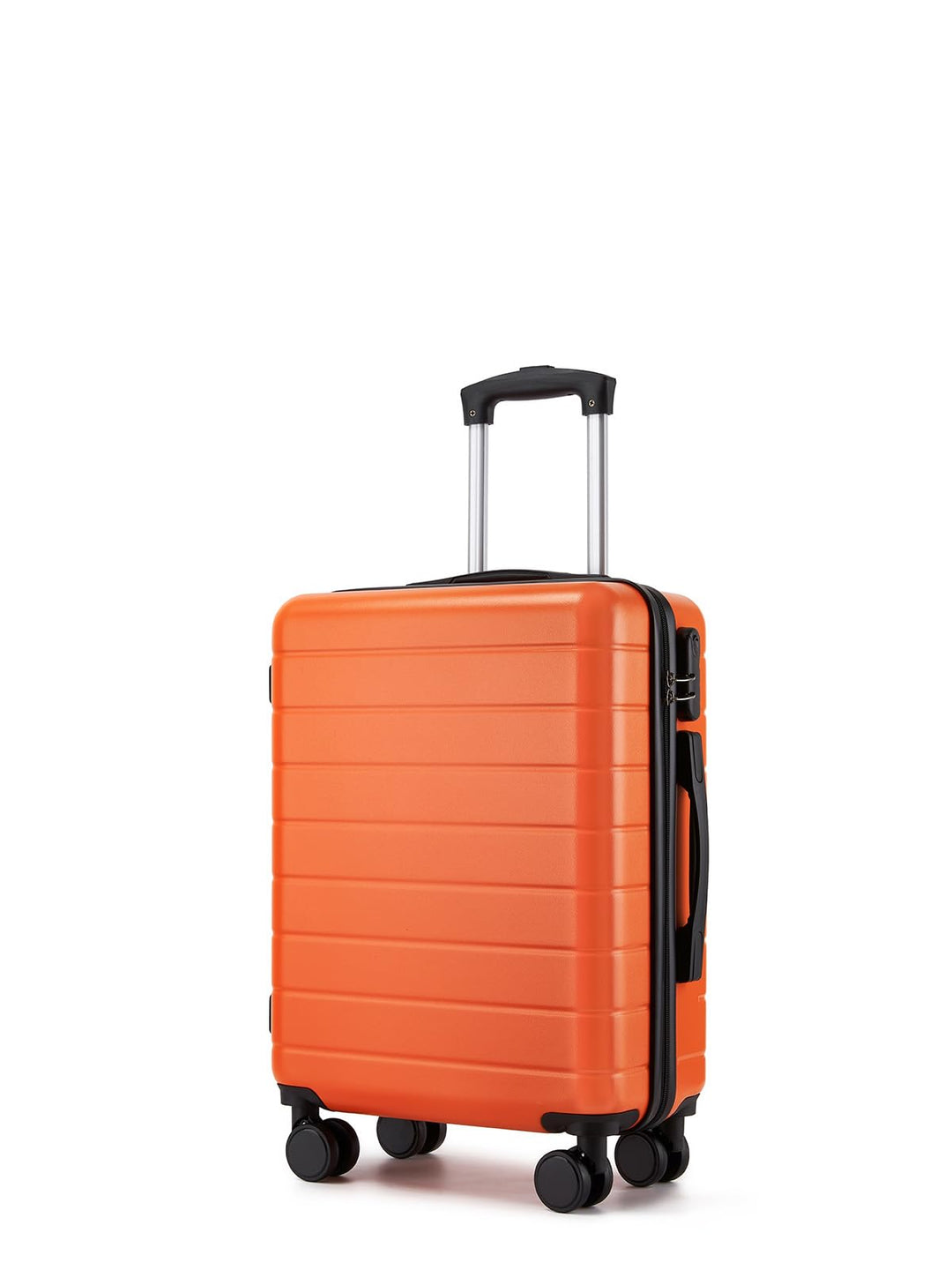 Handgepäck Koffer 55x40x20 cm, Hartschalenkoffer aus ABS, Leichter Trolley mit 4 Leisen 360° Doppelr