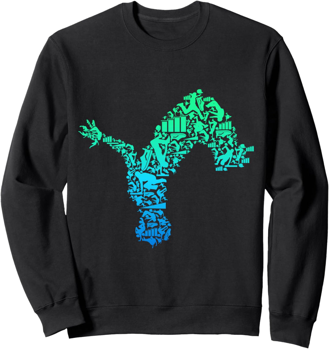 Parkour Parcouring Extremsportler Parcour Jungen & Kinder Sweatshirt