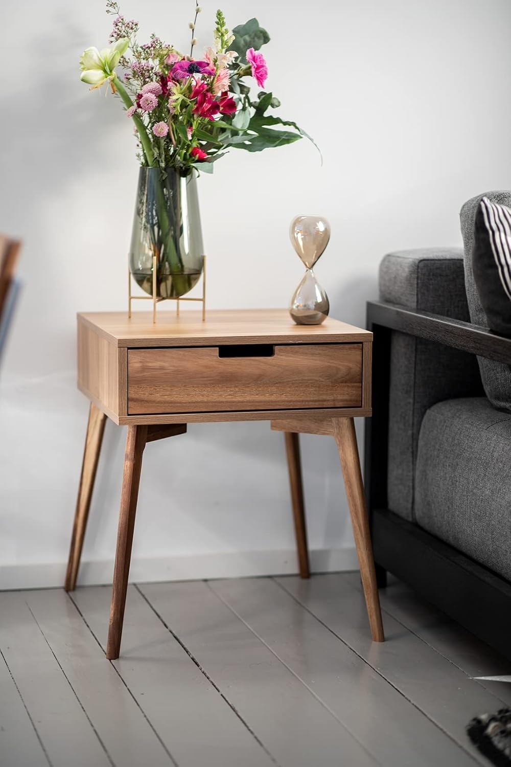 WENKO Beistelltisch mit Schublade Acina, Couchtisch, Nachttisch, FSC® zertifiziert