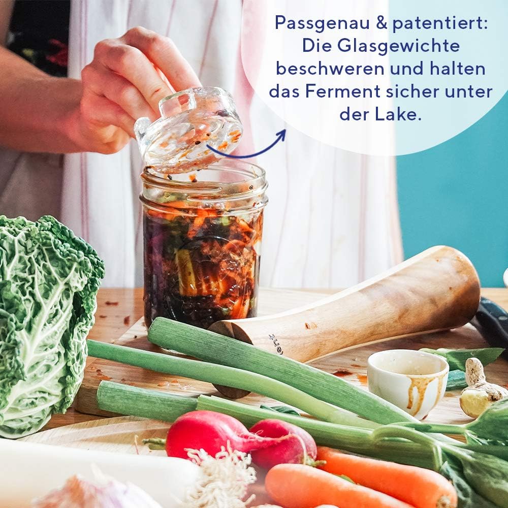 Fairment Starterkit Fermentation - Fermente einfach Selbermachen - enthält Fermentiergläser, Glasgew