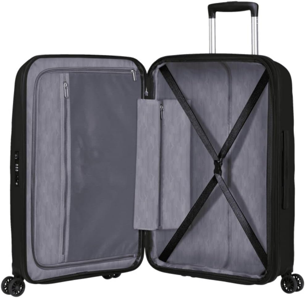 American Tourister Spinner EXP TSA Bon Air DLX Black 66, Unisex, Erwachsene, schwarz, 66, Koffer