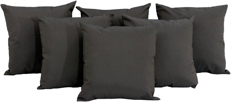 CLP 6-er Set Outdoor Dekokissen für Gartenmöbel Loungemöbel, Grösse je Kissen 45 x 45 cm, Polyester,