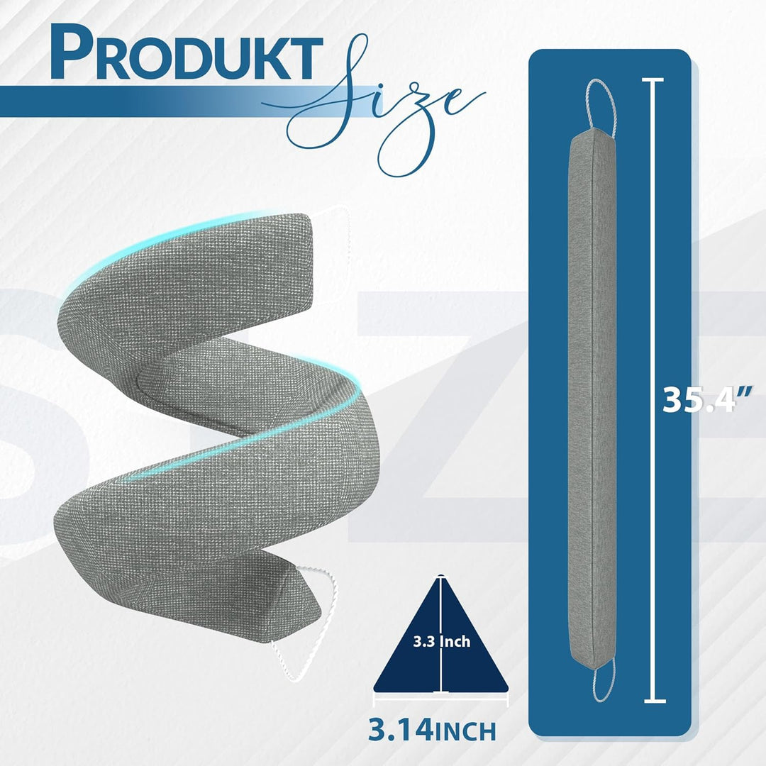 Zugluftstopper für Türen,90cm Windstopper,Extra Schwere Türdichtung Waschbar,Zur Wind- und Schalldäm