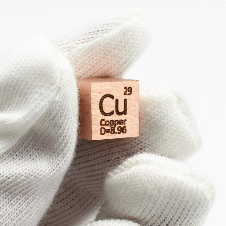 Pure Metal Copper 10mm Density Cu Cube for Element Collections Lab Experiment Material Hobbys Simple