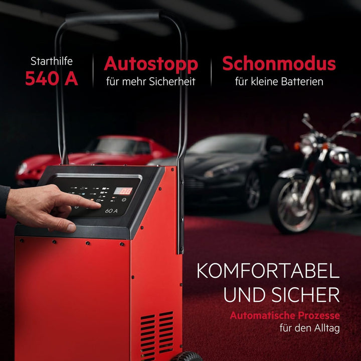 AEG 10091 Mikroprozessor Batterie Ladegerät LT 60, 12/24 Volt, 9 Stufen, 60 Ampere, Temperaturgesteu