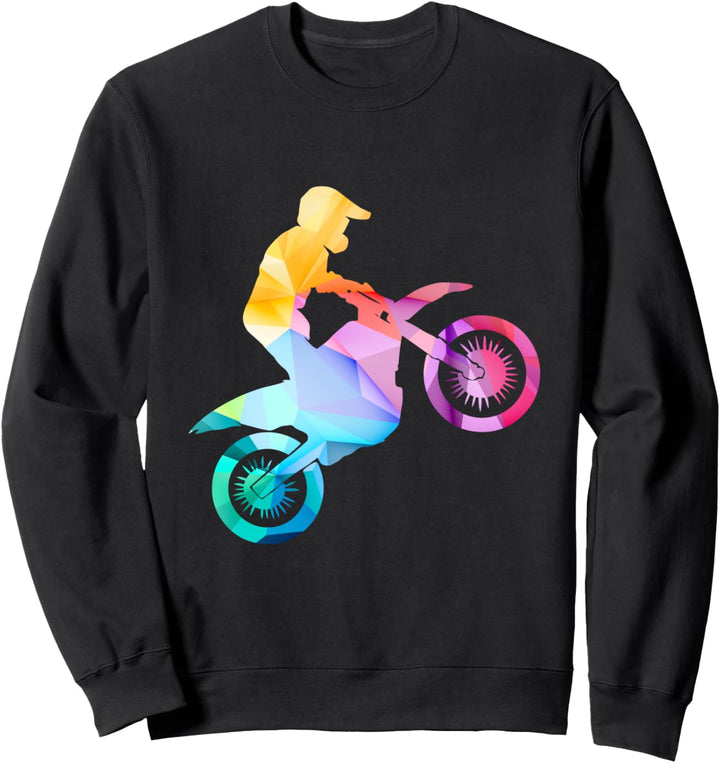 Motocross Motorrad Design Motiv mit Spruch für Biker Sweatshirt