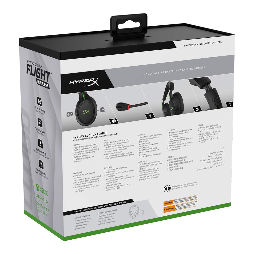 HyperX CloudX Flight für Xbox – Kabelgebundenes Gaming Kopfhörer, Schwarz