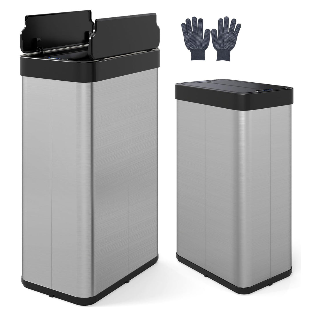 LIFEZEAL 60L Mülleimer, Küchenabfalleimer mit Smart Sensor, Abfalleimer Küche mit Deckel für Mülltre