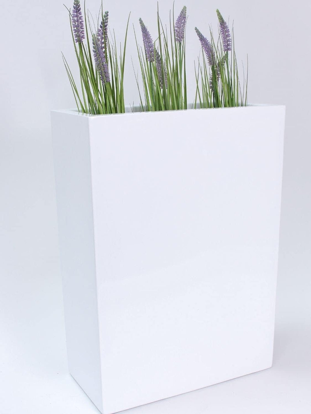 FORVEGA, Longus, Rechteckiger Übertopf, länglich, Mit Ablage, Fiberglas, Langlebig, Frost- und UV-be
