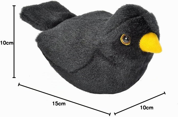 VÖGEL MIT Sound - Blackbird 10 cm x 15 cm x 10 cm, 10 cm x 15 cm x 10 cm