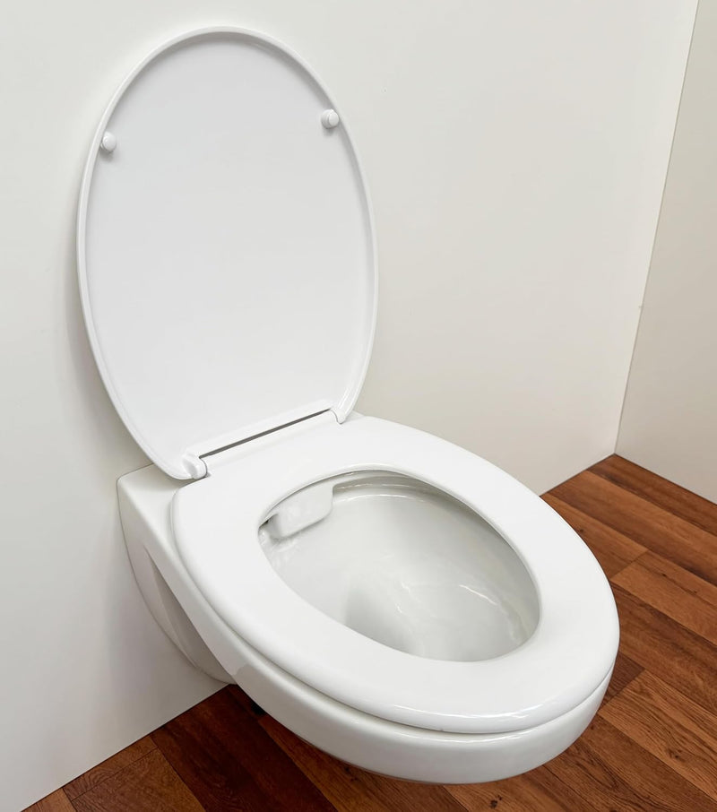 WC Sitz Klobrille Muschelform Farbe Weiss, Duroplast, sehr stabil