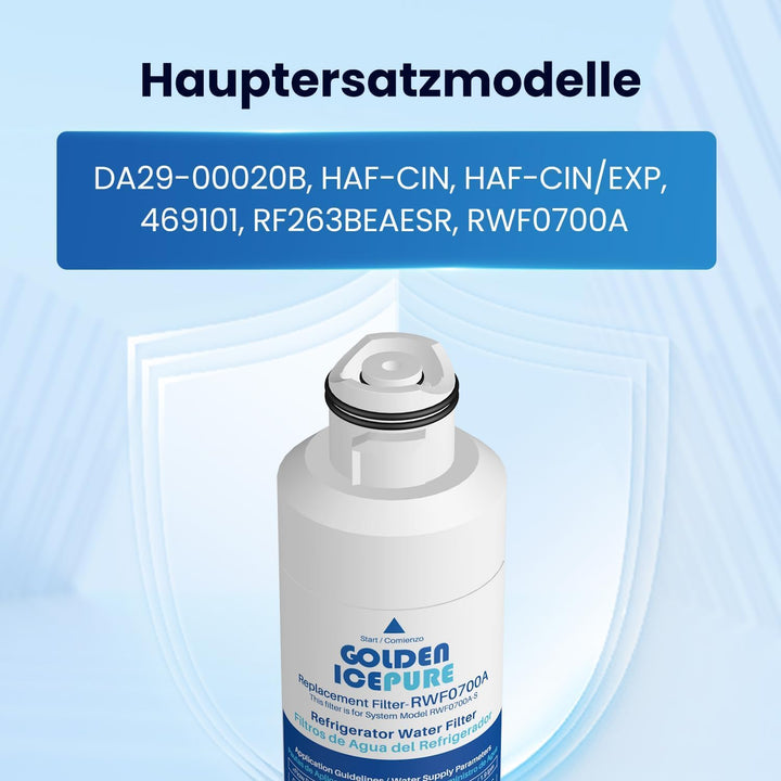 Kühlschrank Wasserfilter Ersatz für Samsung DA29-00020B, DA29-00020A, HAF-CIN/EXP, 46-9101, RF28HMED