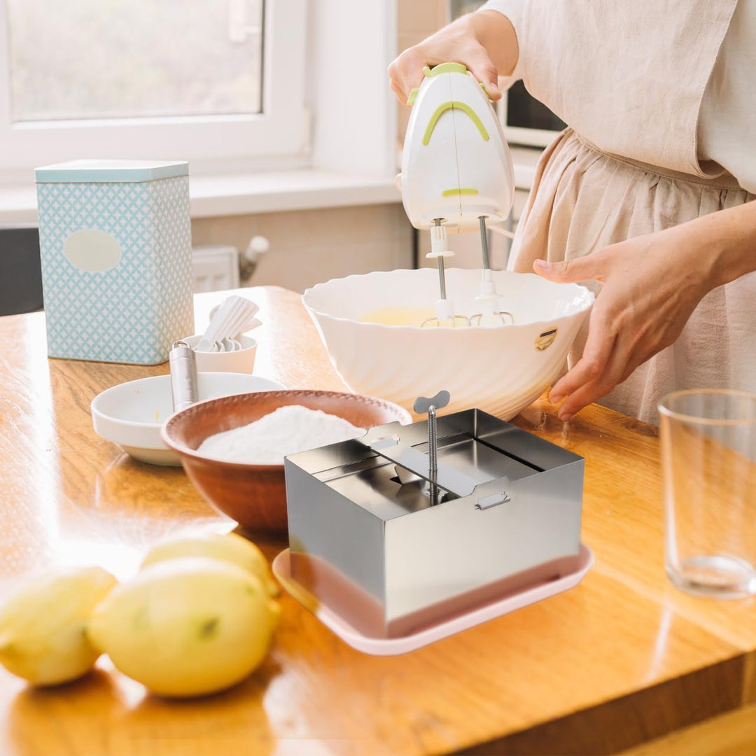 TOPBATHY Tofu-Pressform Aus 304 Edelstahl 16X12X9Cm – Handbetriebene Tofu-Form Zur Hausgemachten Her