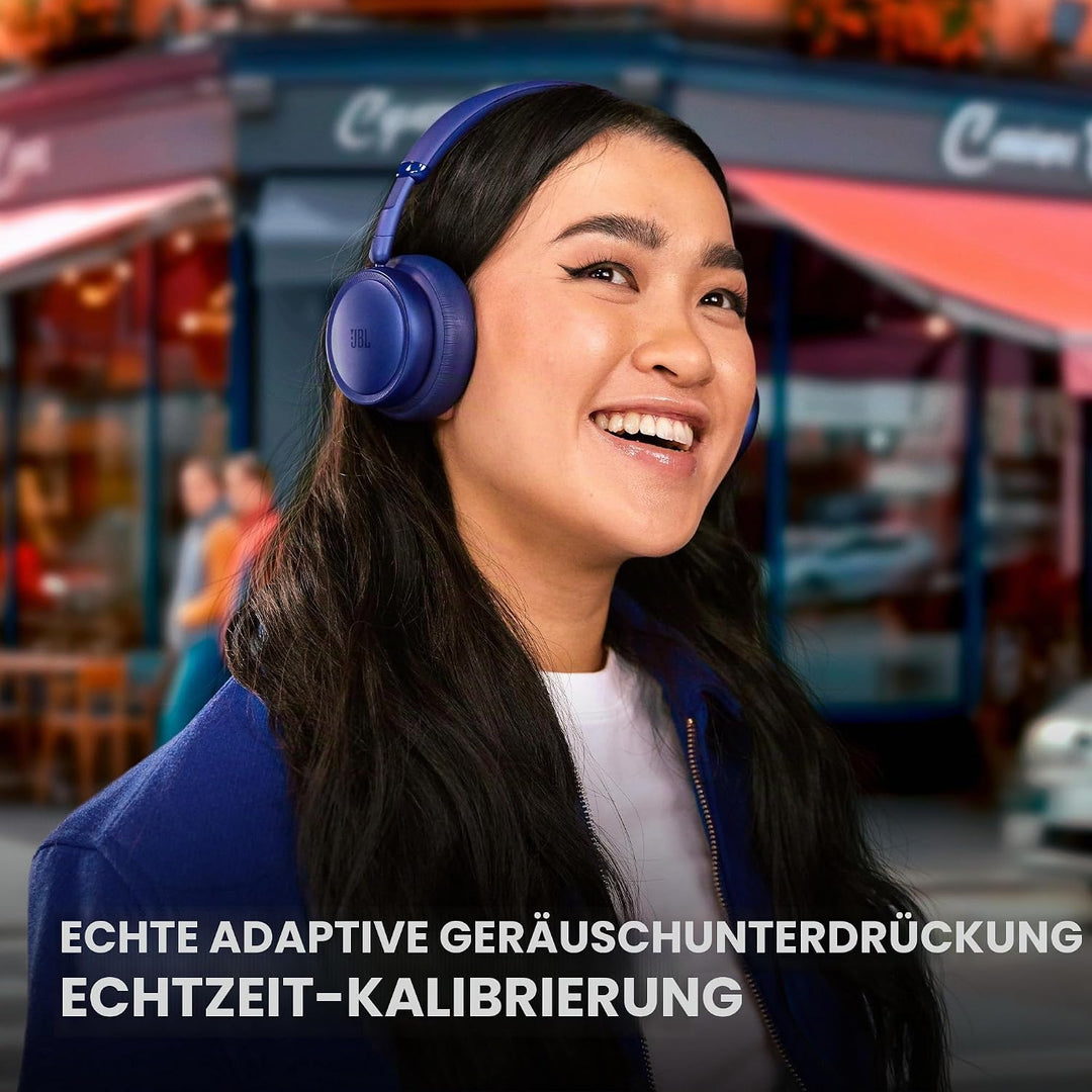 JBL Live 680NC Kabellose On‑Ear‑Kopfhörer mit Noise Cancelling, Orange | Bluetooth 6.0, Personalisie