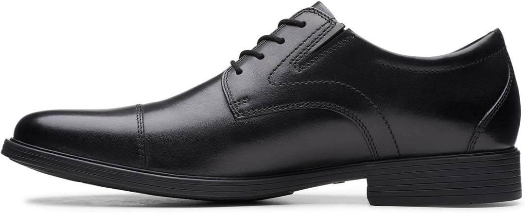Clarks Herren Whiddon Step Slipper 39.5 EU Black Leather, 39.5 EU Black Leather