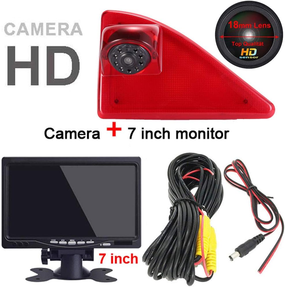7 Zoll TFT LCD Farbdisplay Auto Monitor + 1280 * 720 Pixel 1000TV Linien HD Nachtsicht Rückfahrkamer