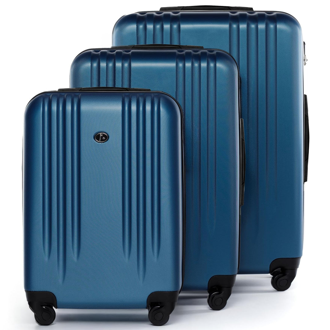 FERGÉ Kofferset Hartschale 3-teilig Marseille Trolley-Set - Handgepäck 55 cm, L und XL 3er Set Harts
