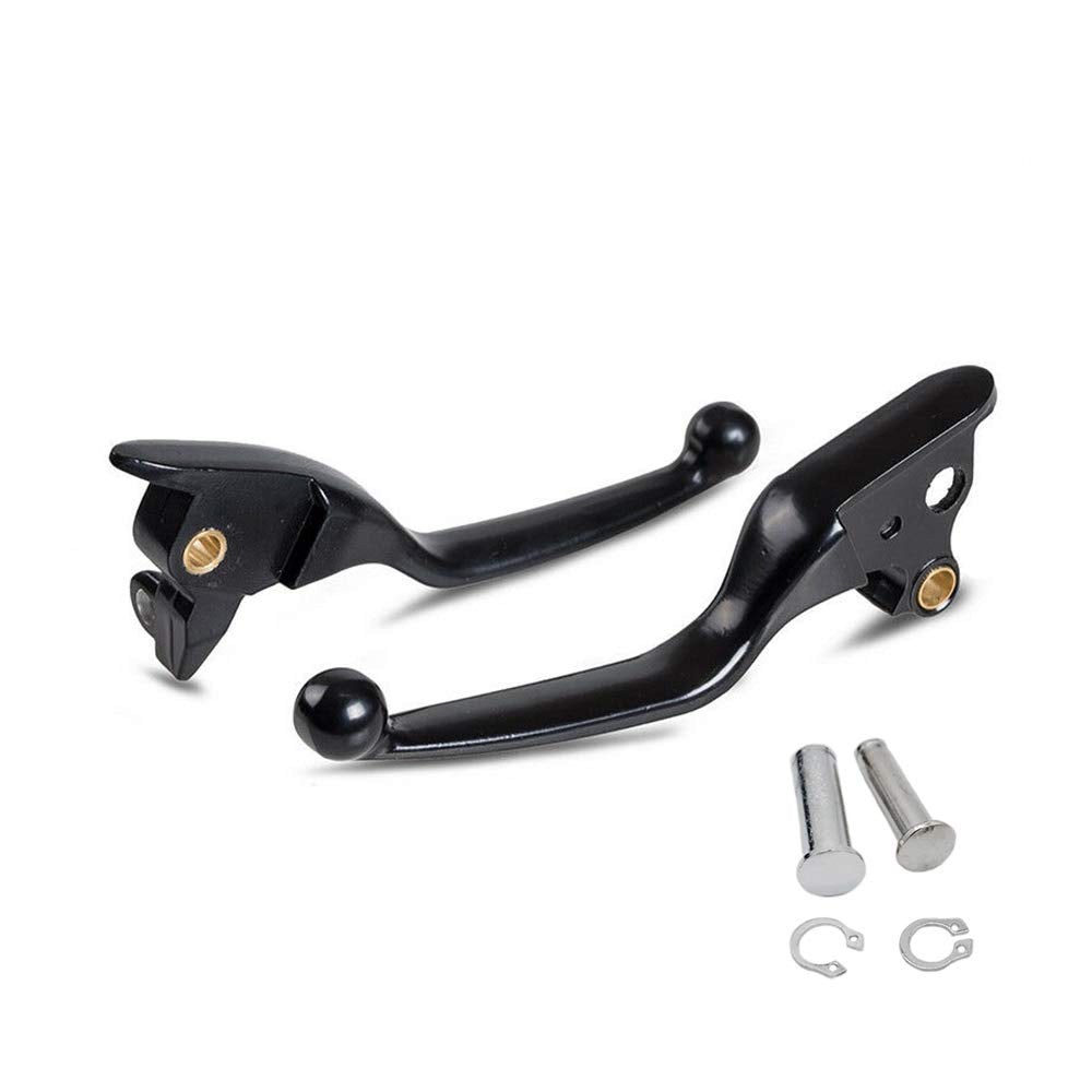 SYUU Black Hebel Bremsgriff Aluminium Bremshebel Kupplungshebel für Harley Davidson Touring FLHX FLH