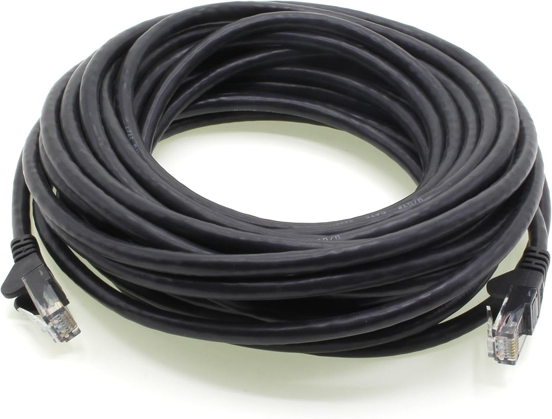 1aTTack.de 10m - schwarz - 5 Stück - (PACK) - CAT.6 CAT6 Ethernet-Lan-Netzwerk-Kabel 1000 Mbit/s Pat