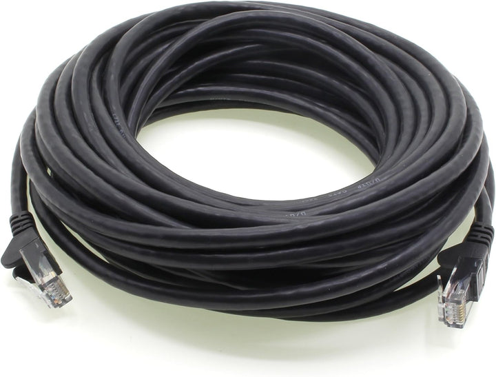 1aTTack.de 10m - schwarz - 5 Stück - (PACK) - CAT.6 CAT6 Ethernet-Lan-Netzwerk-Kabel 1000 Mbit/s Pat
