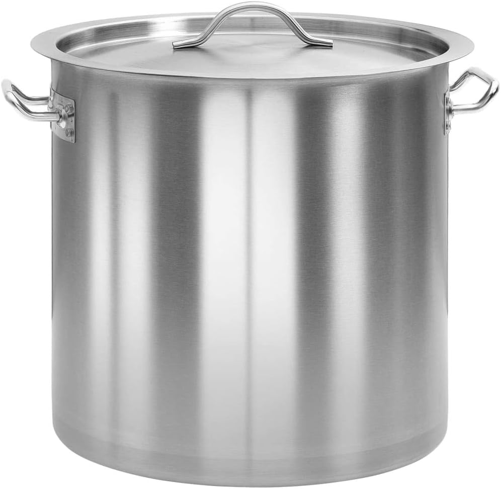 vidaXL Suppentopf mit 2 Griffen Kochtopf Universaltopf Induktion Topf Spaghettitopf Induktionstopf G