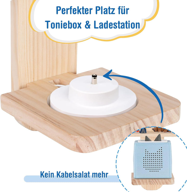Todeco Tonie-Regal für Toniebox Hörfiguren, Magnetische Aufbewahrung für 50-60 Tonie, Perfekte Tonie